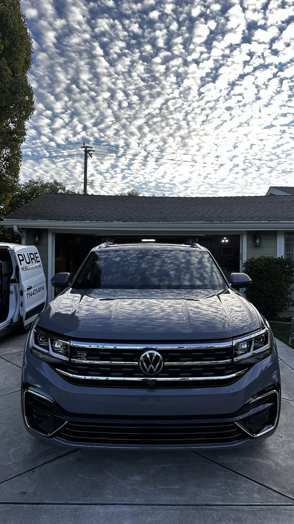 Finished Volkswagen with a clean reflective exterior