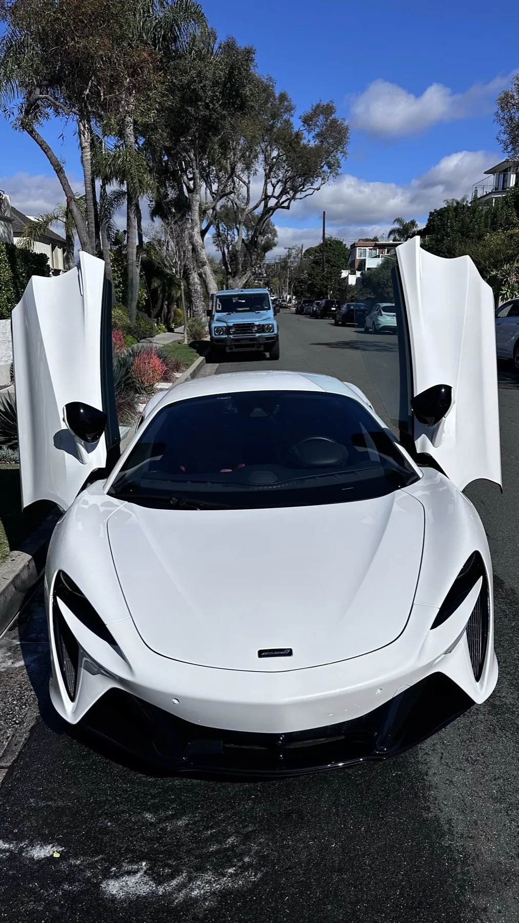 White McLaren in Orange County after premium exterior care