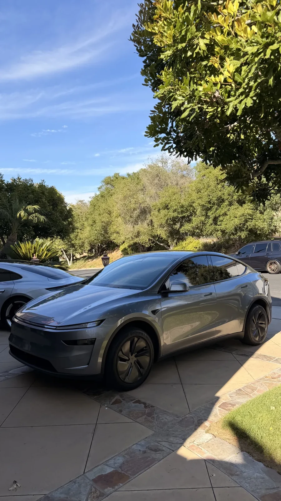 Tesla Model Y window tint at a mobile appointment