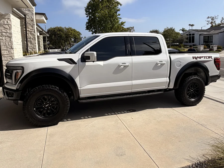 Ford F-150 Raptor window tint — side profile