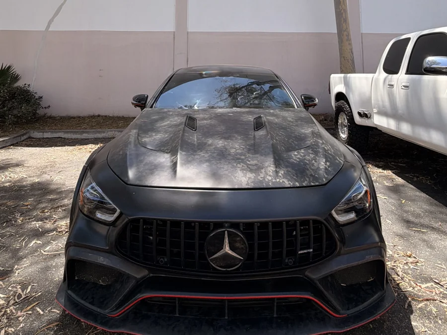 Mercedes-AMG GT window tint — front view